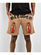 DGK Blessed Tan Sweat Shorts - Thumbnail image 2 of 4