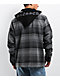 DGK Bliss Charcoal Hooded Flannel Shirt - Thumbnail image 4 of 6