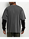 DGK Boulevard Grey & Black 2fer Long Sleeve T-Shirt - Thumbnail image 2 of 5