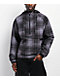DGK District Black & Grey Plaid Anorak Jacket - Thumbnail image 1 of 5