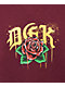DGK Hit Up Burgundy T-Shirt - Thumbnail image 3 of 3