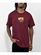 DGK Hit Up Burgundy T-Shirt - Thumbnail image 2 of 3