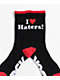 DGK I Love Haters Black & Red Crew Socks - Thumbnail image 2 of 3
