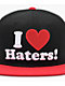 DGK I Love Haters Black & Red Snapback Hat - Thumbnail image 3 of 8