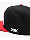 DGK I Love Haters Black & Red Snapback Hat - Thumbnail image 4 of 8