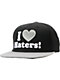 DGK I Love Haters Black Grey Snapback Hat