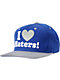 DGK I Love Haters Royal & Grey Snapback Hat