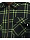 DGK Immortal Green & Black Hooded Zip Flannel Shirt - Thumbnail image 4 of 5