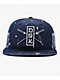 DGK Oceans Splatter Indigo Wash Snapback Hat - Thumbnail image 3 of 6