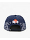 DGK Oceans Splatter Indigo Wash Snapback Hat - Thumbnail image 2 of 6