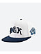 DGK Pray White & Navy Snapback Hat - Thumbnail image 1 of 4