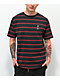 DGK Rival Black, Red & Green Stripe T-Shirt