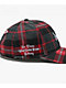 DGK Zephyr Distressed Red Plaid Strapback Hat - Thumbnail image 5 of 5