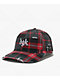 DGK Zephyr Distressed Red Plaid Strapback Hat - Thumbnail image 1 of 5