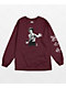 DGK x Bruce Lee Fierce Burgundy Long Sleeve T-Shirt - Thumbnail image 1 of 2