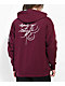 DGK x Bruce Lee Like Echo Burgundy Hoodie - Thumbnail image 2 of 5