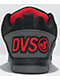 DVS Comanche zapatos de skate negros, carbones y rojos