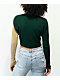 Daisy Street 90s Green & Beige Crop Cardigan Sweater - Thumbnail image 3 of 3