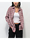 Daisy Street Lucy Pink Plaid Flannel Shirt - Thumbnail image 4 of 5