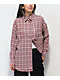 Daisy Street Lucy Pink Plaid Flannel Shirt - Thumbnail image 5 of 5