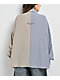 Daisy Street Mixed Stripe Blue & Tan Long Sleeve Button Up Shirt - Thumbnail image 2 of 4