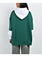 Daisy Street NYC Oversized Green & White Hoodie - Thumbnail image 2 of 4