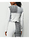 Daisy Street Patchwork Long Sleeve Crop Top - Thumbnail image 2 of 4