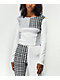 Daisy Street Patchwork Long Sleeve Crop Top - Thumbnail image 1 of 4