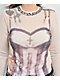 Daisy Street Tease Corset Natural Long Sleeve T-Shirt - Thumbnail image 3 of 4