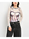 Daisy Street Tease Corset Natural Long Sleeve T-Shirt - Thumbnail image 1 of 4
