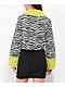 Daisy Street Zebra Fur Crop Twill Jacket - Thumbnail image 2 of 6