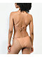 Damisela Nia Crosshatch Nude High Leg Bikini Bottom