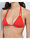 Damsel Bailey Braided Rib Red Triangle Bikini Top - Thumbnail image 3 of 4