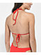 Damsel Bailey Braided Rib Red Triangle Bikini Top - Thumbnail image 2 of 4