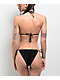 Damsel Becca Web Crochet Black High Leg Bikini Bottom - Thumbnail image 2 of 4