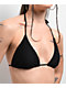 Damsel Becca Web Crochet Black Triangle Bikini Top - Thumbnail image 3 of 4