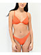 Damsel Bonita braguita de bikini acanalada brasileña naranja 