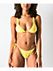 Damsel Bridget Beaded Yellow High Leg Bikini Bottom - Thumbnail image 1 of 3