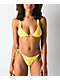Damsel Bridget Beaded Yellow Triangle Bikini Top - Thumbnail image 4 of 4