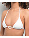 Damsel Chanel Heart Rib White Triangle Bikini Top - Thumbnail image 3 of 5