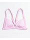 Damsel Croc Bubbles Pink Triangle Bikini Top