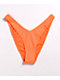 Damsel Croc Orange braguitas de bikini de pierna alta