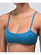 Damsel Kate Atlas Blue Ribbed Bralette Bikini Top