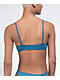 Damsel Kate Atlas Blue Ribbed Bralette Bikini Top
