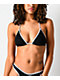 Damsel Lena Black Polka Dot Triangle Bikini Top - Thumbnail image 1 of 4