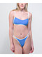 Damsel Maldive Mini Rib Blue Bandeau Bikini Top - Thumbnail image 3 of 4