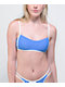 Damsel Maldive Mini Rib Blue Bandeau Bikini Top - Thumbnail image 1 of 4