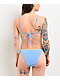 Damsel Meg Stitched Blue High Leg Bikini Bottom - Thumbnail image 2 of 3