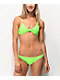 Damsel Pea Neon Green Cheeky Bikini Bottom - Thumbnail image 1 of 3