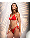Damsel Rita Summertime Red High Leg Bikini Bottom - Thumbnail image 1 of 4